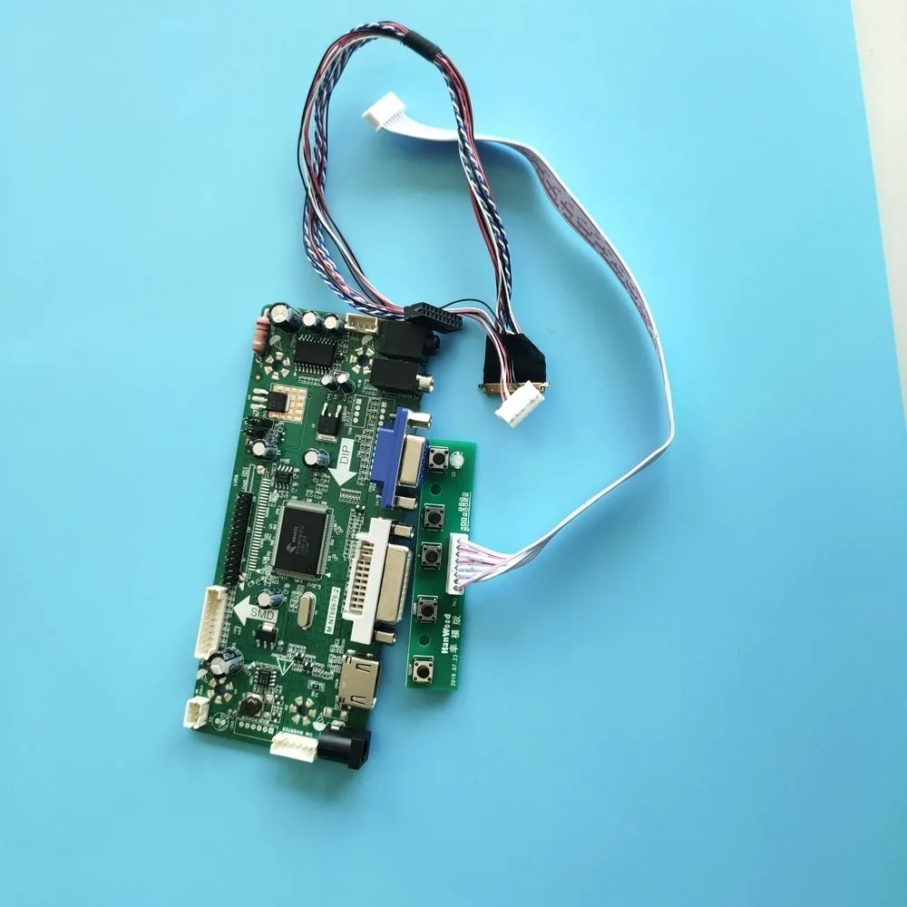 Комплект для B140XTN03.7 ЖК дисплей VGA Экран Панель 40pin М. NT68676 HDMI DVI совместимому с AUO