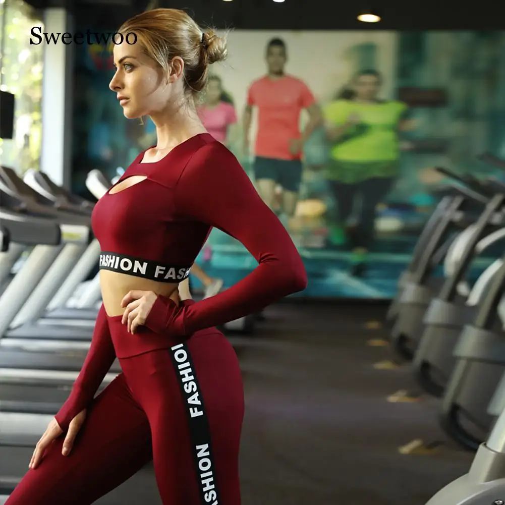 Женская спортивная одежда тренажерный зал Йога спортивный костюм женская для