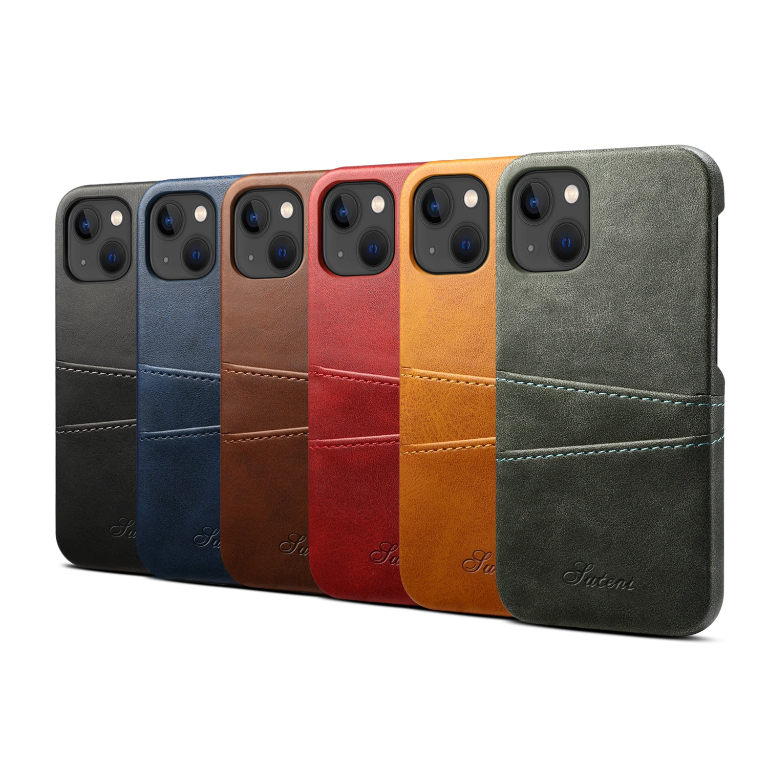 Роскошный чехол из искусственной кожи в стиле ретро с отделением для карт