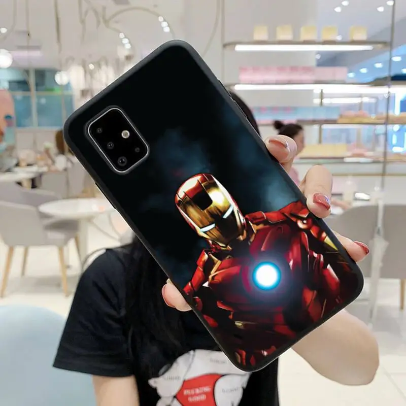 

ZFGHSHYQ Superhero Iron Phone Case For Samsung S9 10 20Plus Note 7 8 9 10 10plus Pro J8 M30 31 A30s A71 Cover Man