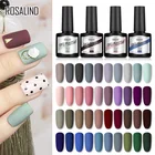 Матовое Гель-лак ROSALIND для ногтей 78 мл, верхнее покрытие для маникюра, гибридные Лаки, снимаются с помощью отмачивания, полуперманентный лак для ногтей