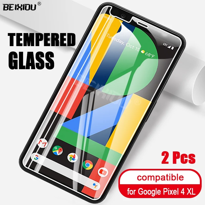 2 шт Полное закаленное стекло для Google Pixel 4 защита экрана размера xl XL защитная