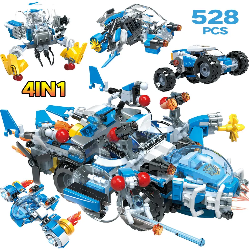 528 шт. Детский конструктор круизные колесницы|Блочные конструкторы| |