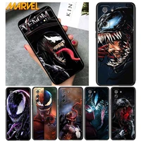 venom marvel hero for samsung galaxy s21 ultra plus note 20 10 9 8 s10 s9 s8 s7 s6 edge plus soft black phone case