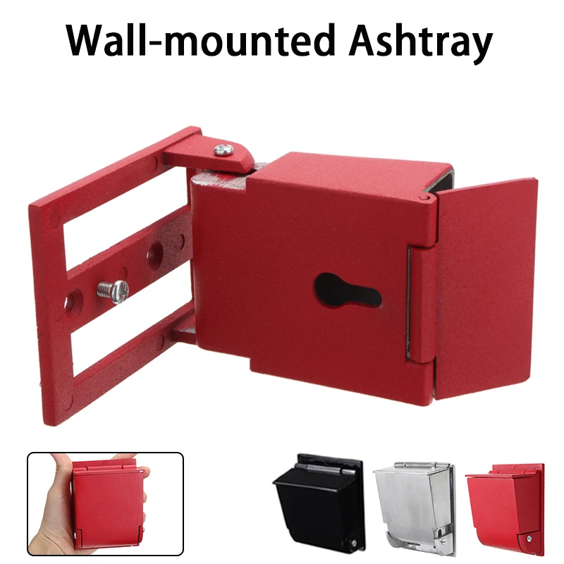 Новый настенный Алюминий сплава пепельница для сигарет Пепельница 95*70 мм
