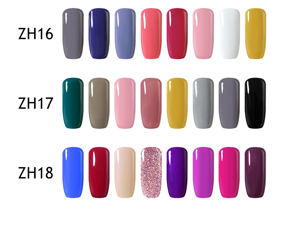 Clou Beaute набор гелей-лаков для полуперманентного маникюра, набор растворимых лаков для дизайна ногтей, 8 шт