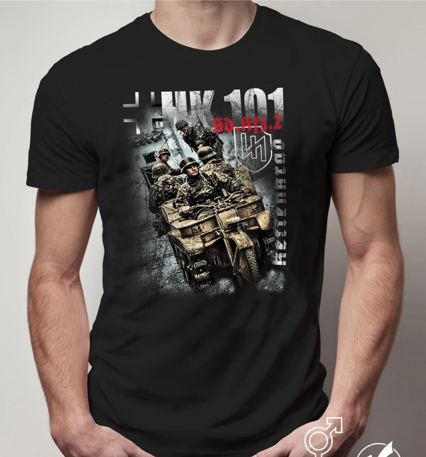 

WW2 German Military HK101 Kettenkrad Sd.kfz.2 Vintage Printed T-Shirt Summer Cotton Short Sleeve O-Neck Men's T Shirt New S-3XL