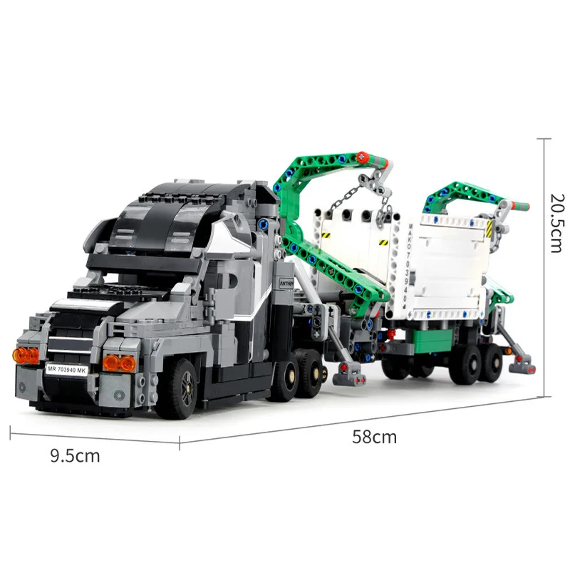 Technic автомобильные игрушки совместимые с Lepining mini Mack большая модель грузового