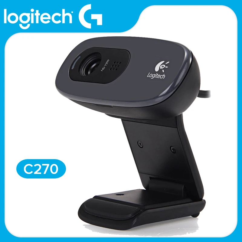Веб-камера Logitech C270 HD видео 720P Встроенный микрофон USB2.0 Мини Компьютерная камера