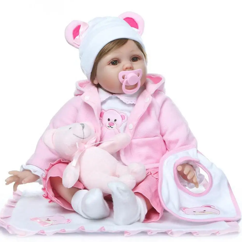 

Yfashion 55CM Cute Soft Realistic Silicone Vinyl Baby Doll Toys for Children Christmas Birthday