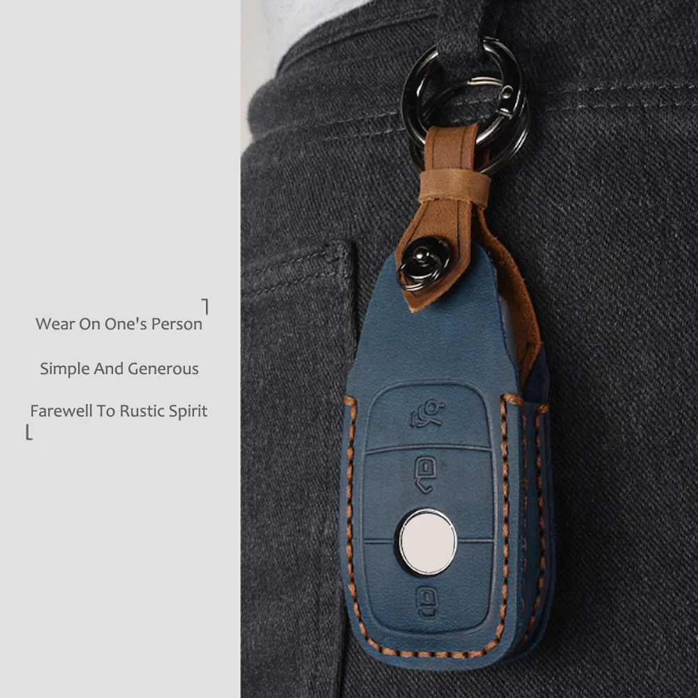 Высокое качество кожаный чехол для ключей автомобиля кошелек 3 кнопки брелок