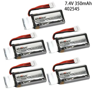 7,4 В 350 мАч литий-полимерный аккумулятор 402545 для UDI U819 U819A U945A U919A Радиоуправляемый вертолет 3D откидной Дрон Радиоуправляемый квадрокоптер запасные части 25C 7,4 В 2S