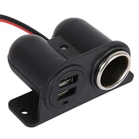 1224v car 3 1a dual usbcigarette lighter socket charger intelligently identify device with over load over current protection