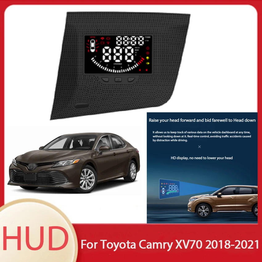 

Car Accessories Head Up Display HUD Auto Safe Driving Screen Projector Windshield For Toyota Camry XV70 2018 2019 2020 2021