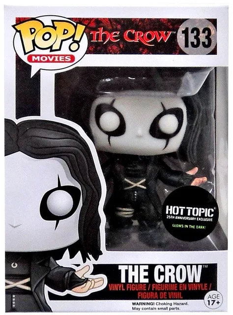 

Funko Pop Movies: The Crow 25th Anniversary Glow in the Dark Hot Topic Exclusive Action Figure Toys Collection model toy gift