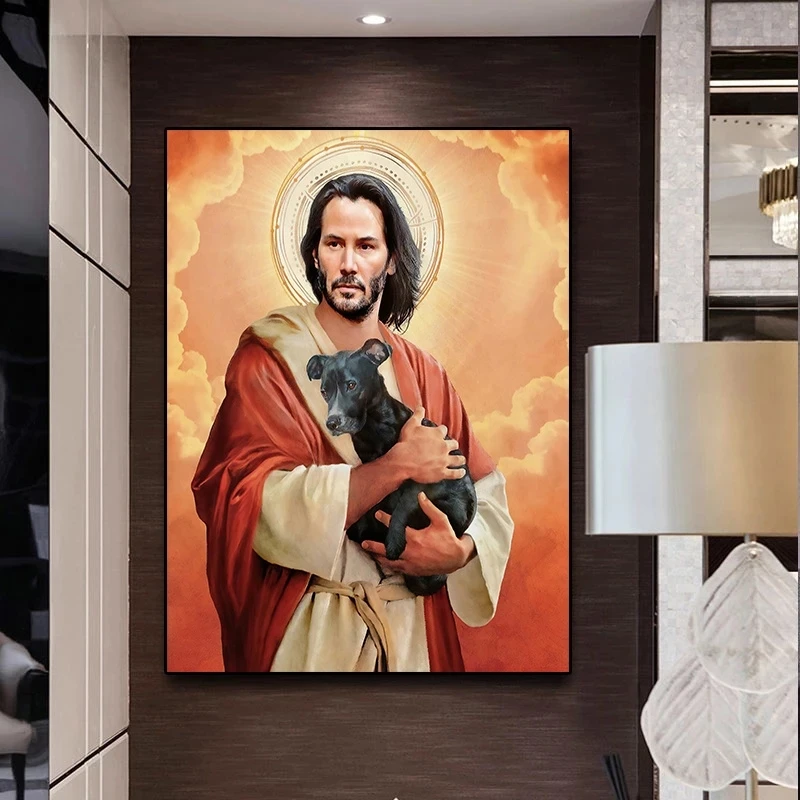 

God Jesus Poster Christ Church Living Room Wall Decorative Painting Print on Canvas Religious Belief Picture Modern Home Decor