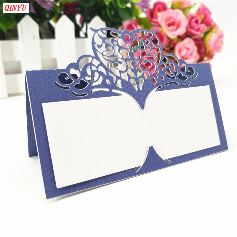 50 шт./лот свадебный стол с лазерной резкой именные места для свадебного стола