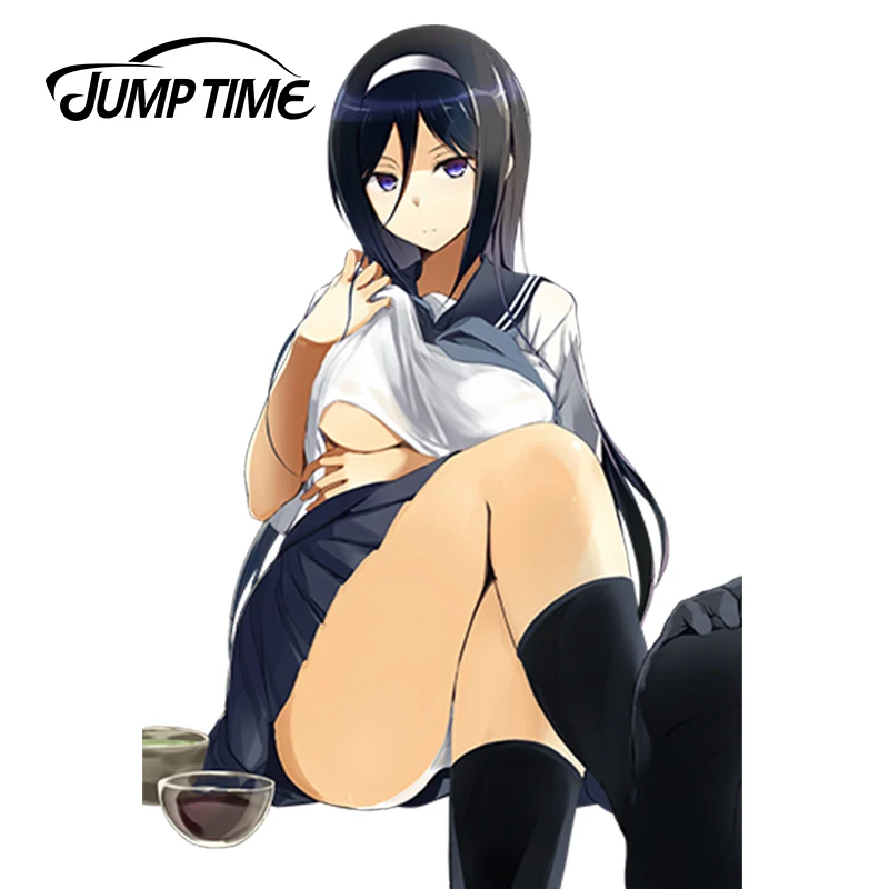 Японская аниме наклейка JumpTime 13 см x 8 гиока ирису фуюми Kawii девушки гоночные