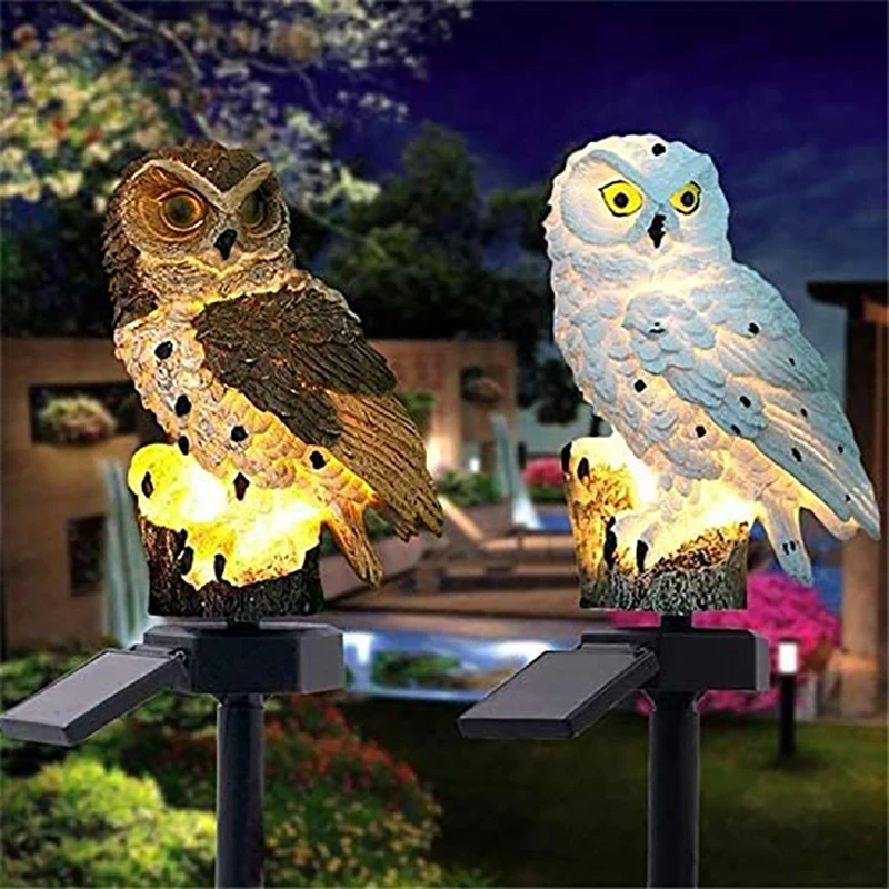 

Solar Outdoor Lighting Garden Lights Solar Night Light Waterproof Owl Stake Lawn Lamp For Lawn Patio Pathway Yard DecroLED