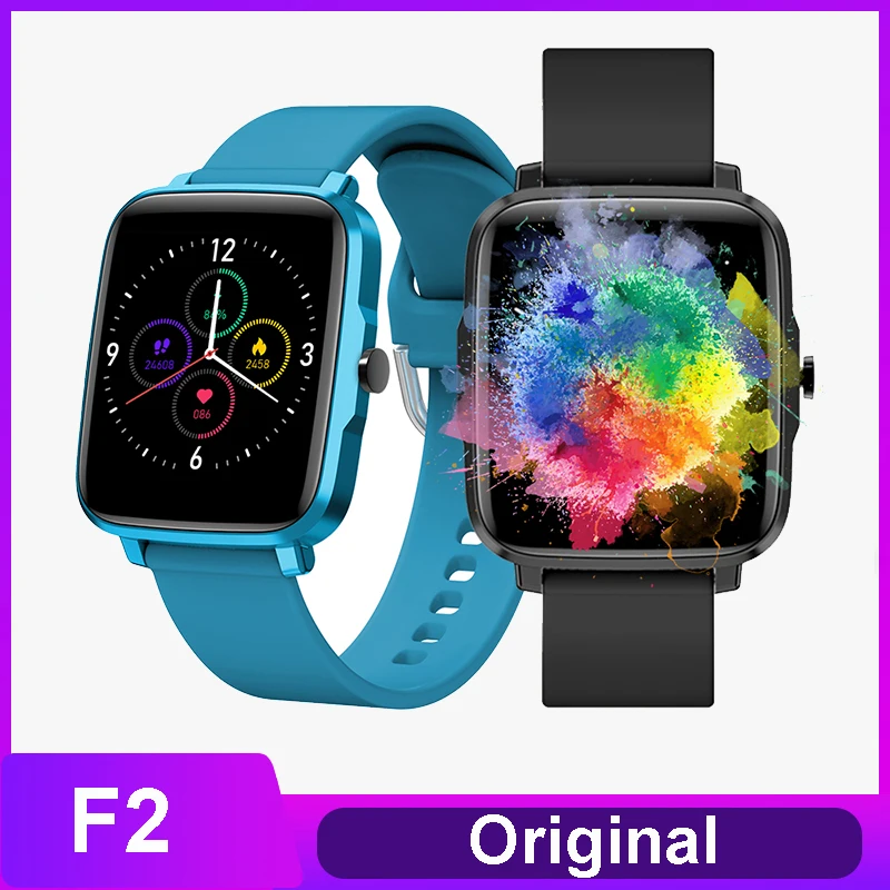 

Original F2 smart watch men's and women's sports blood pressure heart rate fitness watch IP68 waterproof large screen display