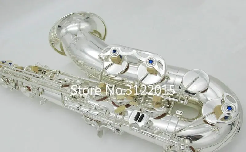 

Профессиональный высококачественный тенор-саксофон TWO20 Bb, музыкальный инструмент, латунный посеребренный саксофон с чехлом, мундштук