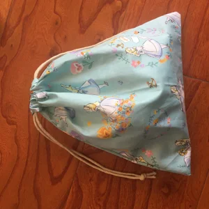 Хлопковая саржевая многофункциональная сумка на шнурке, 1 шт., праздничная подарочная сумка, голубая принцесса YI094a