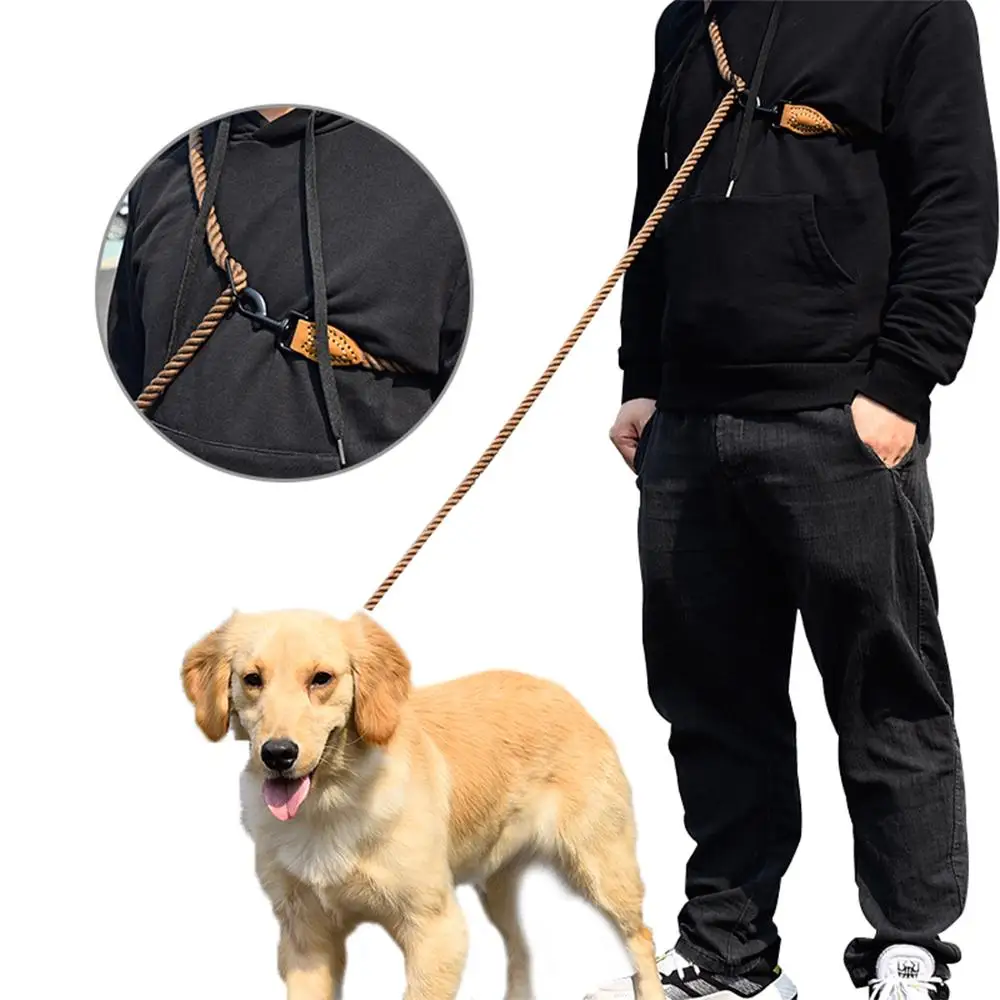 

For Multi function high quality pet dog traction rope polyester adjustable training with pet dog traction rope collar one piece