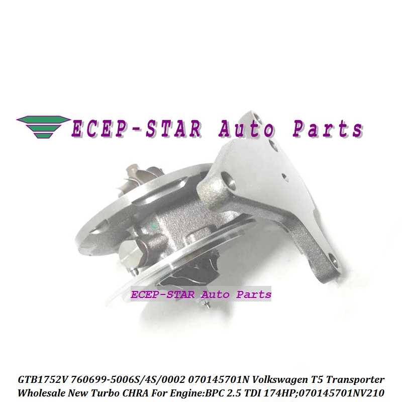 Турбо картридж CHRA GTB1752V 760699 5002S 0004 0002 070145701NX 070145701NV для VW T5 Transporter БПК 2.5L|turbo