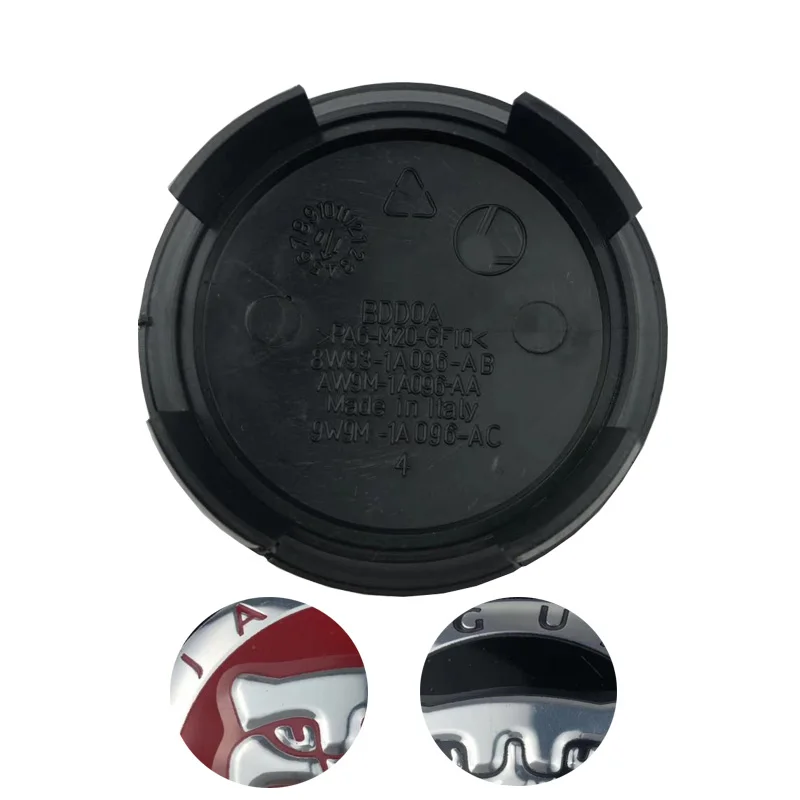 60 шт. 58 мм черные красные колпачки для центра колеса автомобиля обода ступицы Jaguar