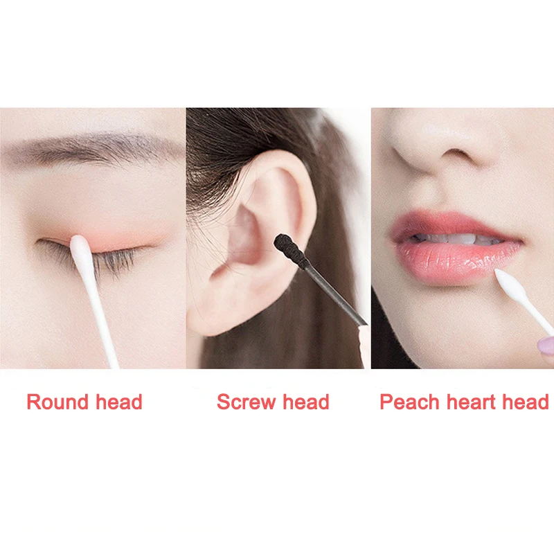 

200pcs Cotton Swab Double Tipped Cotton Buds Cruelty-Free Ear Makeup Swabs STTX889