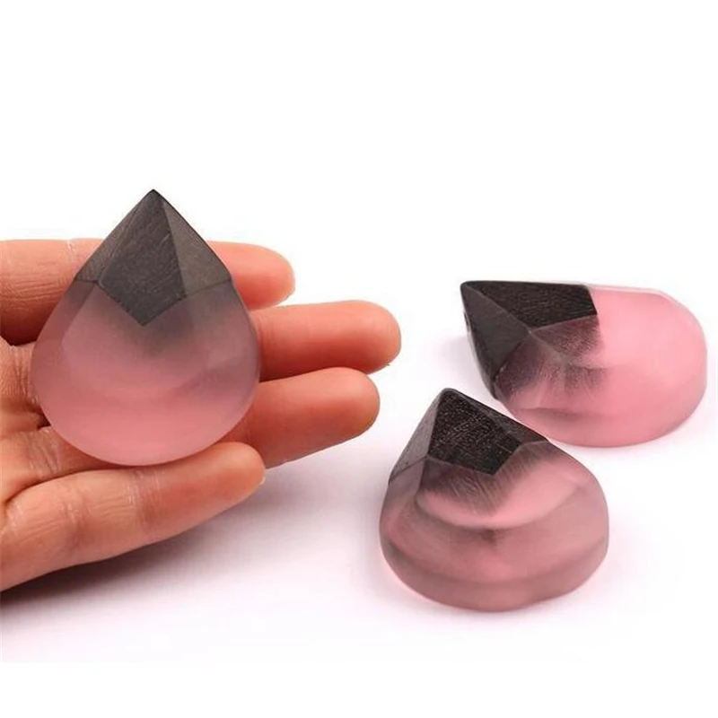 

5pcs/lot creative resin wood water drop charms connectors for diy fashion earrings necklace pendant jewelry design accessories