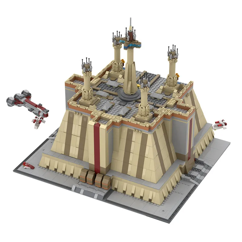 Строительные блоки MOC THE JEDl серии храм уличная архитектура аттракционы сборные