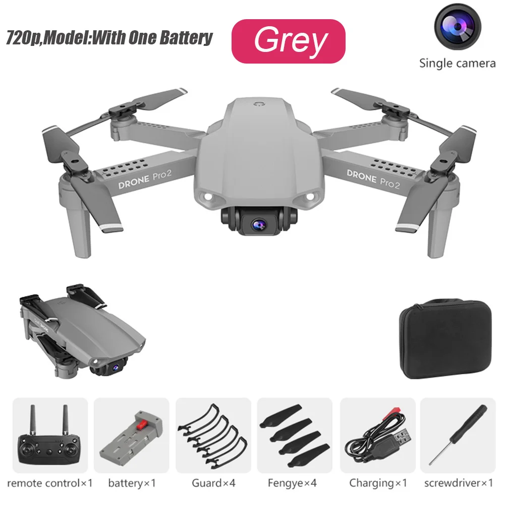 

E99 Pro RC Drone Durable Aerial Photography 720P 1080P 4K With Camera Kid Toy Headless Mode 4CH 2.4Ghz Foldable One Key Return