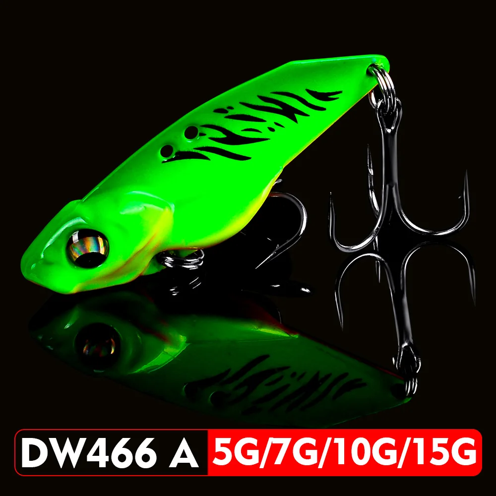 1 шт., металлическая Приманка VIB Blade, 5 г, 7 г, 10 г, 15 г, 3D глаза, карандаш, ложка, Спиннер, балансир, жесткая приманка для рыбалки, рыболовные снасти с крюком