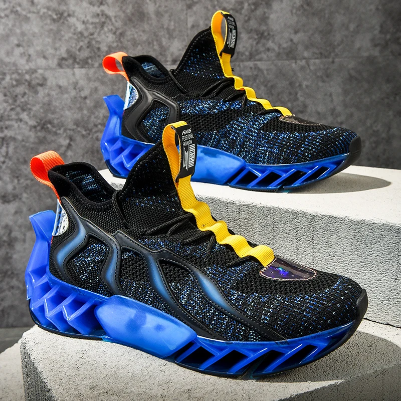 

Мужские кроссовки на массивной подошве, Нескользящие, дышащие, повседневная обувь для бега, 2021