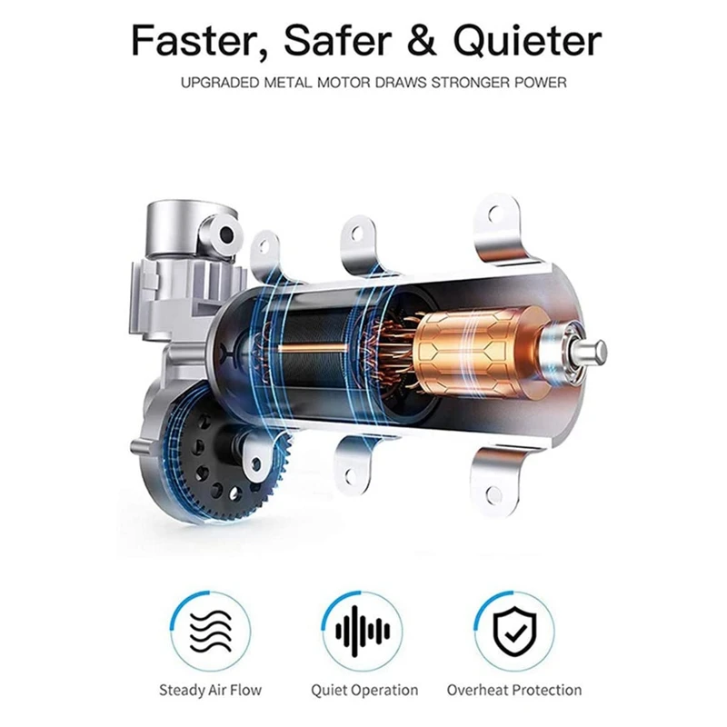 

12V Car Digital Display Electric Inflator Pump Tire Air Compressor for Car Tire Motorcycle Kayaking Inflator Pump