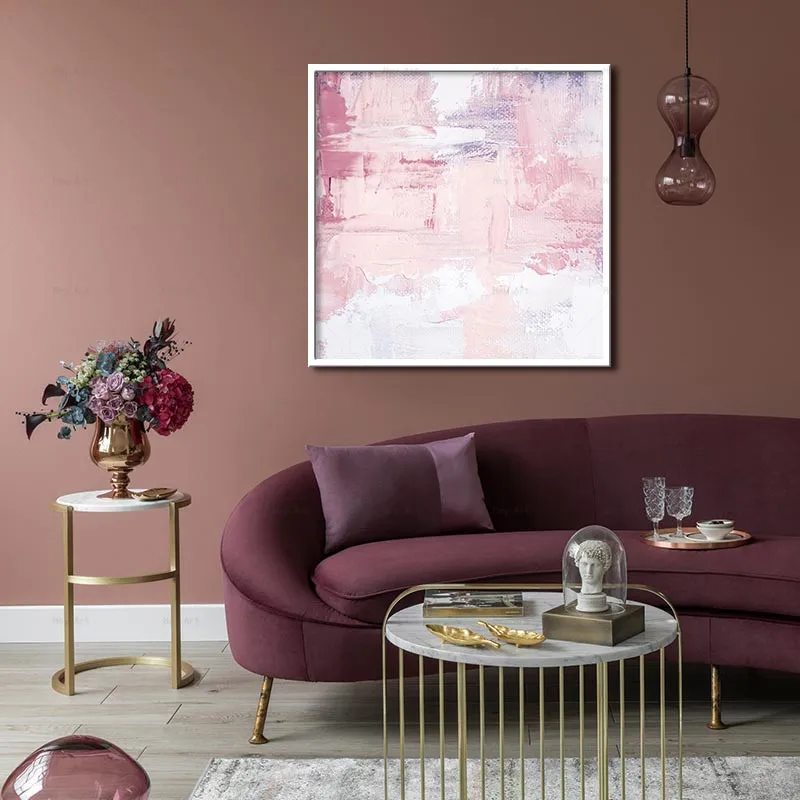 

Contemporary Canvas Painting Abstract feather Watercolor Wall Art Blue Red Pink Nordic Posters and Prints Graffiti Picture Decor