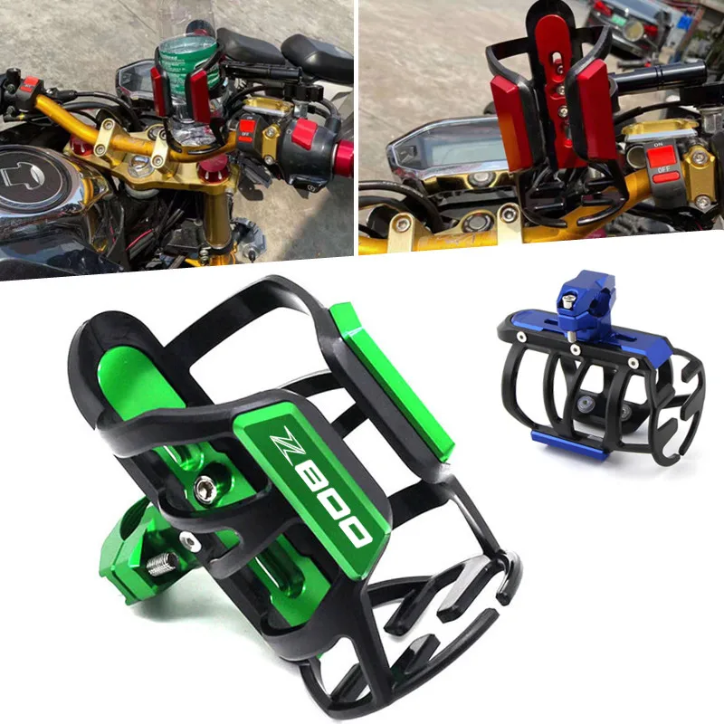 Barato Portabotellas Para Motocicleta, Soporte Para Botella De Agua Y Café, Con Clip, Z 800 Z800 Para KAWASAKI, Novedad
