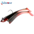 Набор приманок для морской рыбалки, Мягкая приманка 8 см и джиг-головка 12 г для окуня, Rockfish SY080 #1 + 2 #, набор Шад