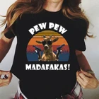 Pew Madafakas рубашка женские топы мультяшная футболка женская футболка с коротким рукавом Круглый вырез Harajuku графическая футболка женские футболки