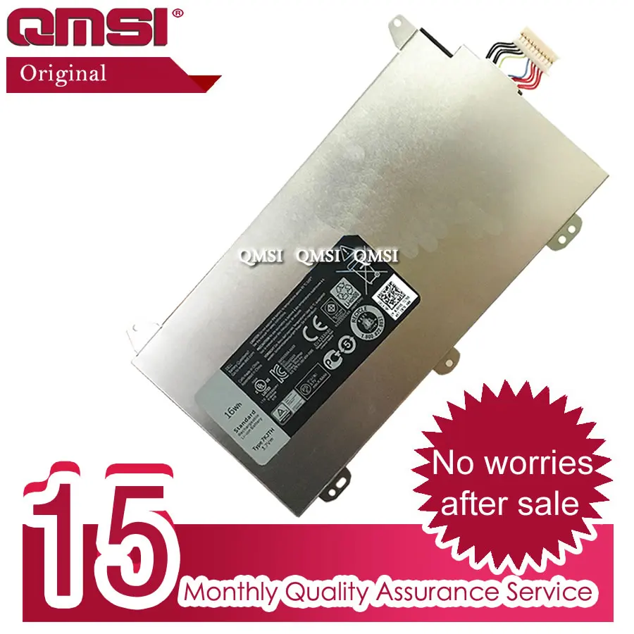 QMSI 3 7 V 16Wh 4320 мА/ч оригинал 7KJTH J6PX6 0J6PX6 Батарея применяются для Dell Venue 8 Pro 3845