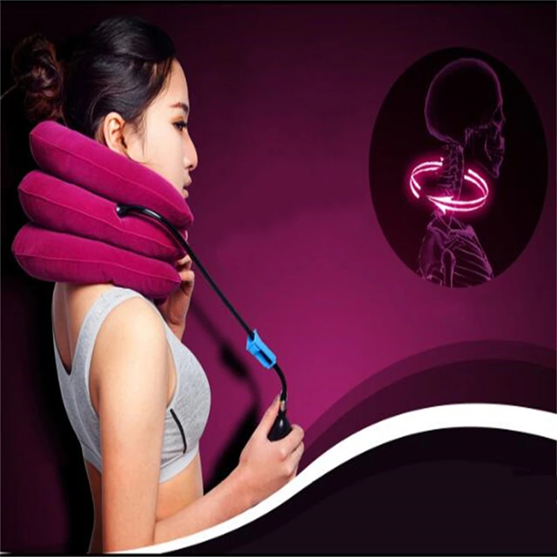 

U Neck Pillow Air Inflatable Pillow Cushion Cervical Brace Neck Shoulder Pain Relax Support Massager Pillow Soft Device Traction