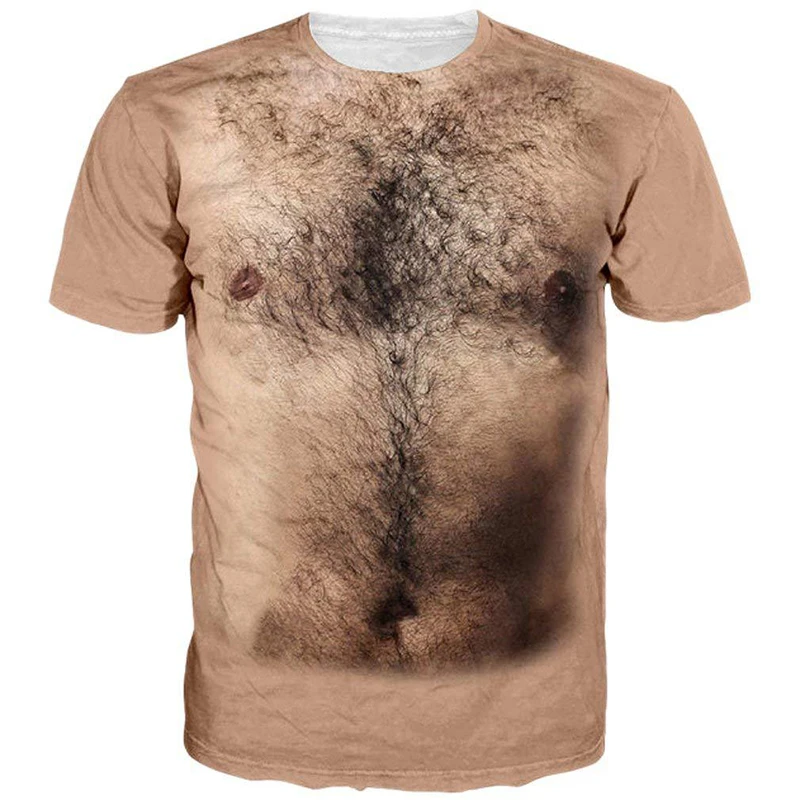 

2021 New male 3D printed skeletal internal organs T-shirt round neck abdominal muscle short-sleeved funny boy personality tshirt