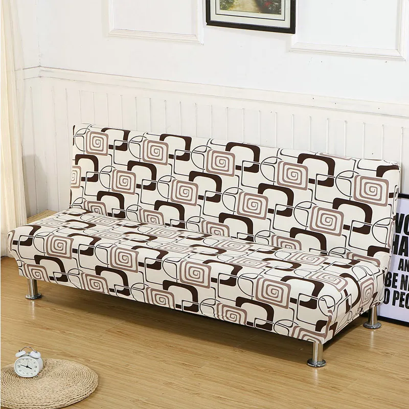 

All-inclusive Folding Sofa Bed Cover Tight Wrap Sofa Towel Rekbare Kaft Couch Cover Without Armrest housse de canap cubre sofa