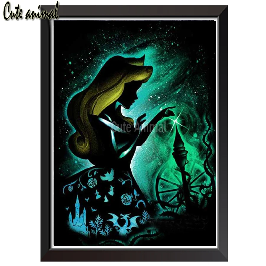 

Full Square/Round Drill 5D DIY Diamond Painting Eternal Sleep Cartoon Princess Embroidery Diamond Mosaic Cross Stitch Kids Gift