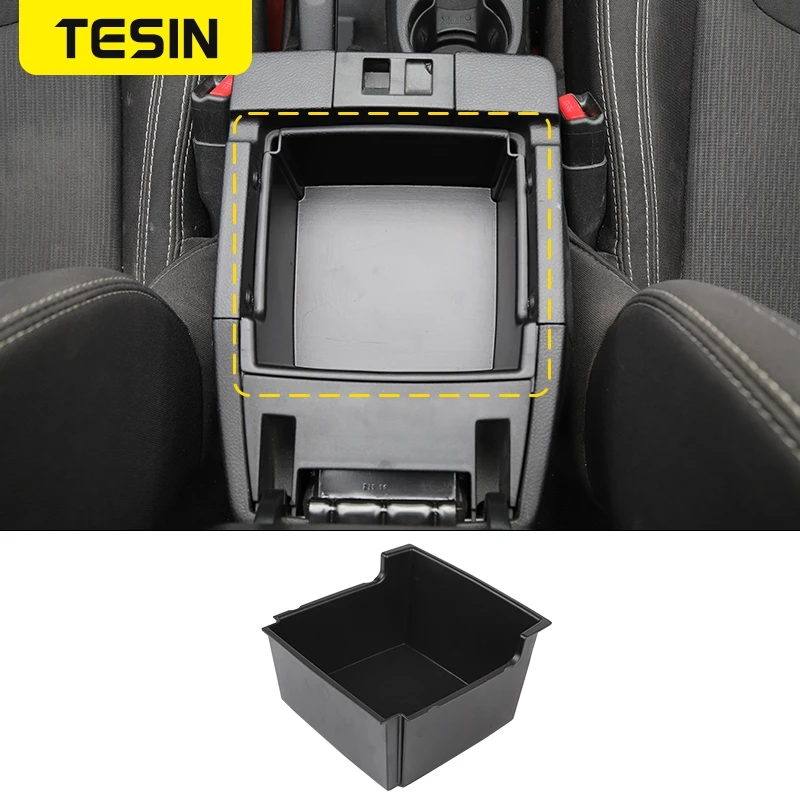 

TESIN Stowing Tidying for Jeep Wrangler JK Car Organizer Tray Armrest Storage Box Accessories for Jeep Wrangler JK 2011-2017