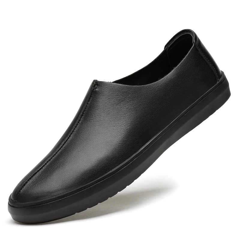 

Breathable Genuine Cow leather Mens Loafers Fashion Handmade Moccasins Soft Leather Blue Slip On Men's Boat Shoe