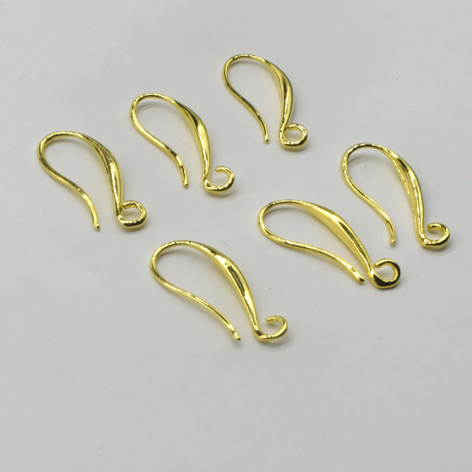 

10/20/50PCS Gold Hooks Earrings Jewelry Findings Earring Ear Wire For DIY Making Jewelry Accessories Making Finished Products