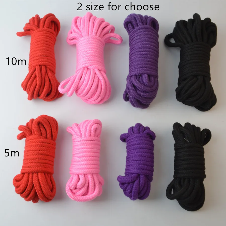 5 м 10 секс-рабство веревка мягкая хлопчатобумажная трикотажная БДСМ сдержанность