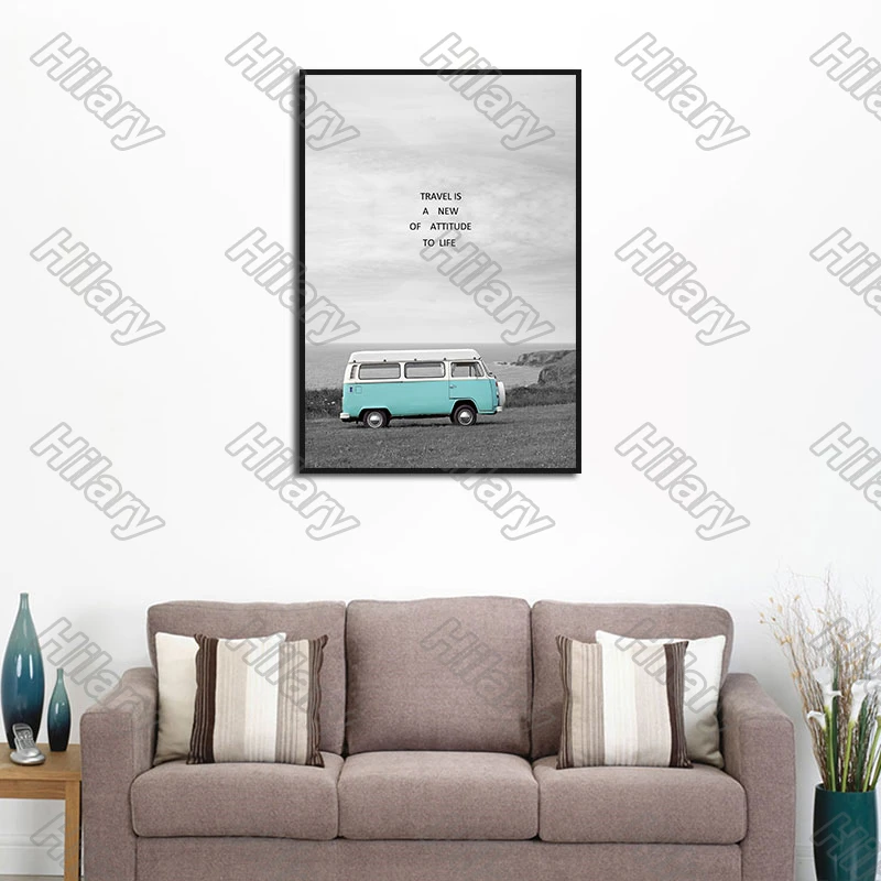 

Poster Landscape House Car Plus Canvas Painting and Prints Wall Pictures Decoration for Living Room and Bedroom Frameless 3Pcs